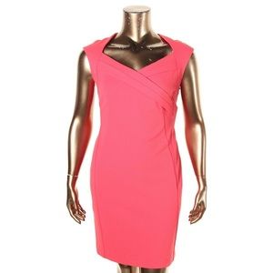 Calvin Klein Women's Cross-Front Sheath Dress 22w